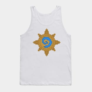 Pixelated Hearthstone Logo Tank Top